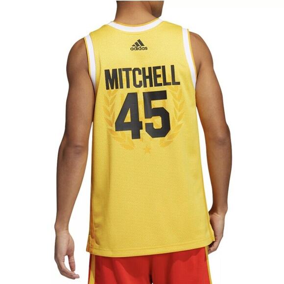 Adidas D.O.N. x Bel-Air Academy Mitchell Gold Basketball Jersey NWT Size L - Picture 3 of 9